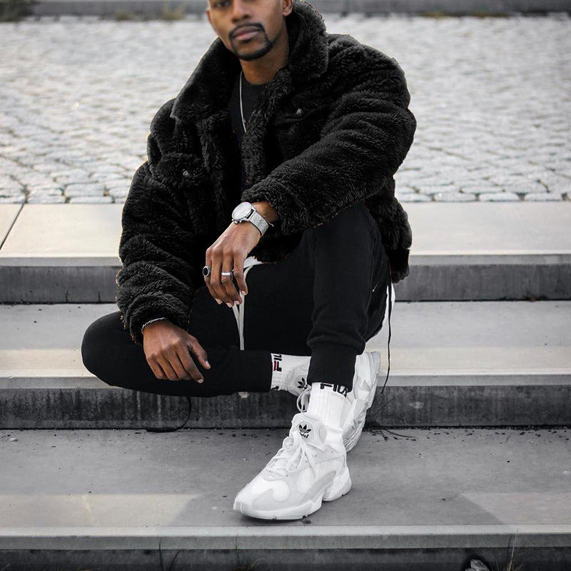 Veste ample noire pour homme