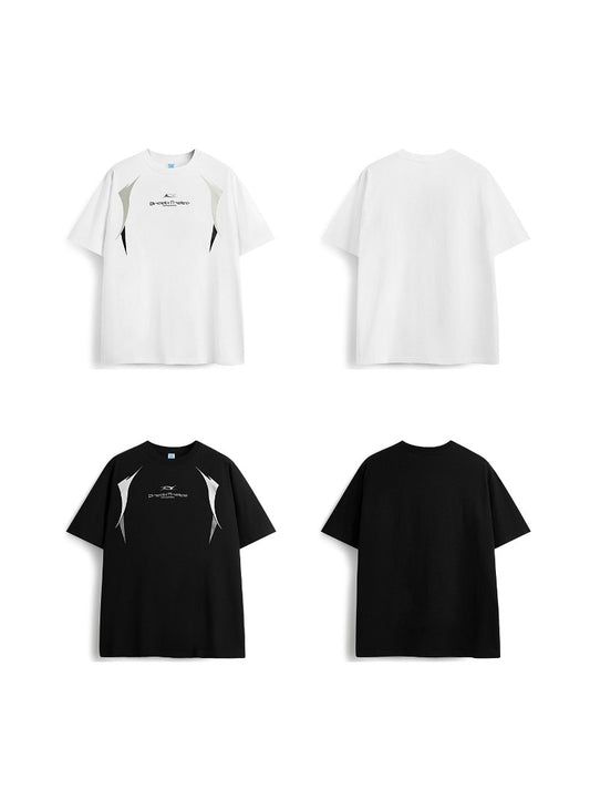 T-shirt imprimé homme à manches courtes, style simple et tendance