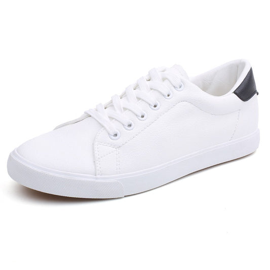 Baskets homme, en cuir souple, blanches