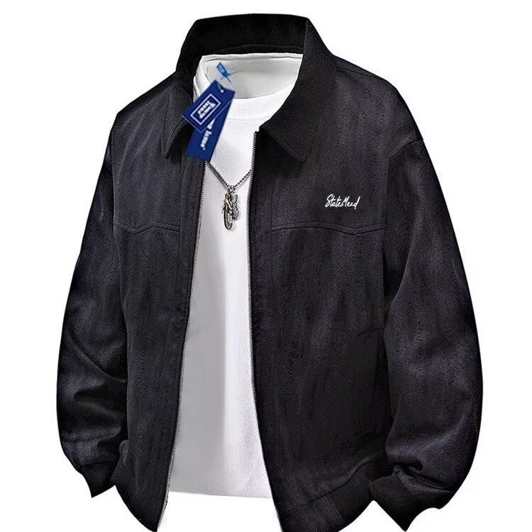 Veste imprimée grande taille tendance bad boy décontractée et polyvalente pour homme