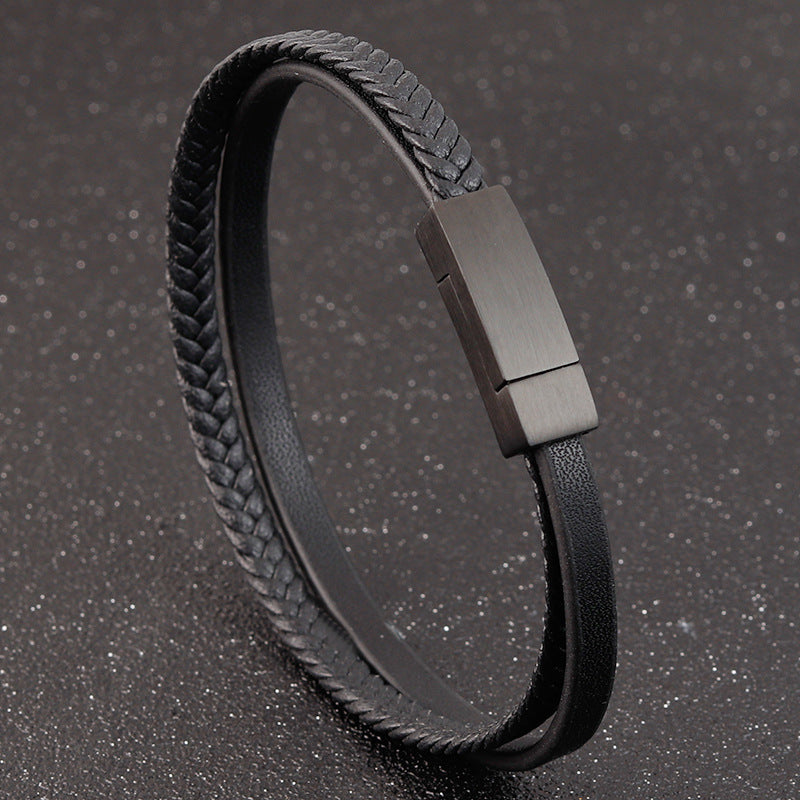 Bracelet en cuir pour homme