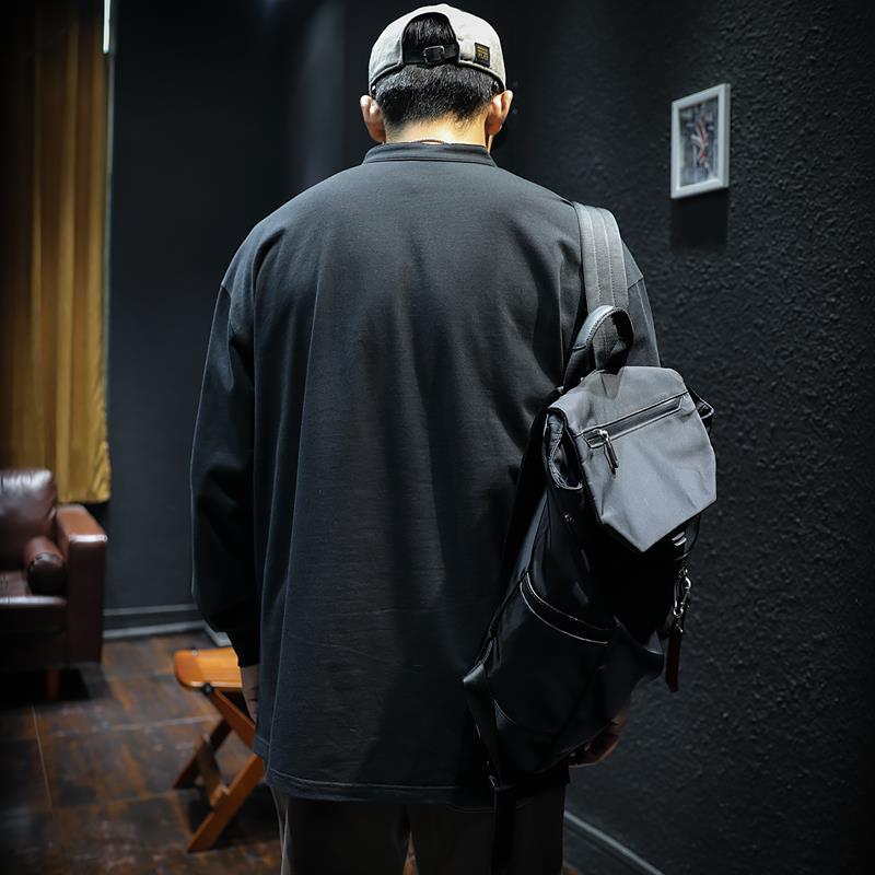 T-shirt d'automne pour homme, manches longues, 100 % coton