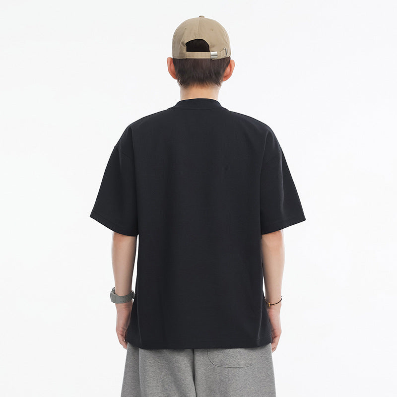 T-shirt homme à manches courtes et demi-zip