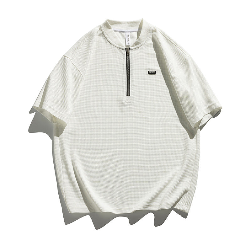 T-shirt homme à manches courtes et demi-zip